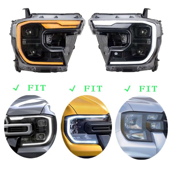 LED Headlight Fit For Ford Ranger 2023+ - Image 4