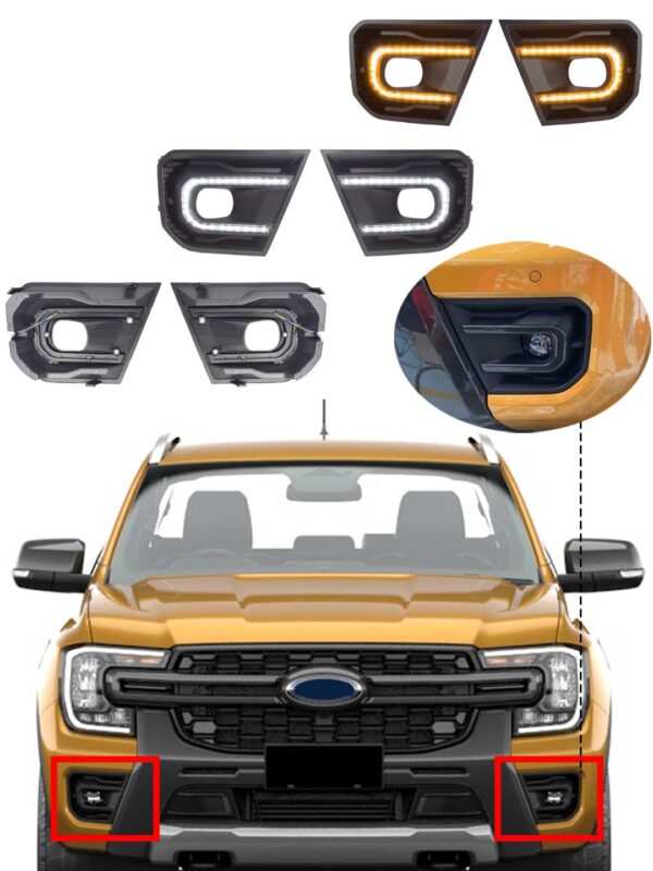 DRL & Fog light Fit For Ford Ranger 2023+ - Image 4
