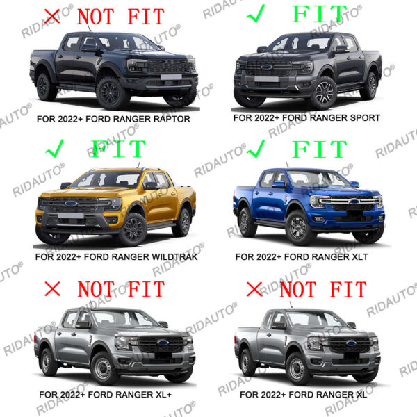 Grille Trim For 2023+ RANGER WILDTRAK - Image 5