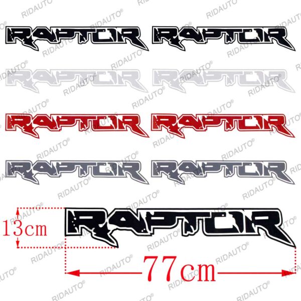 150BSTRP03 RAPTOR Letter Body Sticker - Image 2