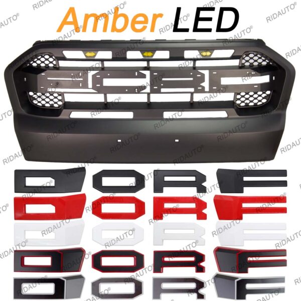 Front Grille Fit 2015-2018 FORD RANGER - Image 2