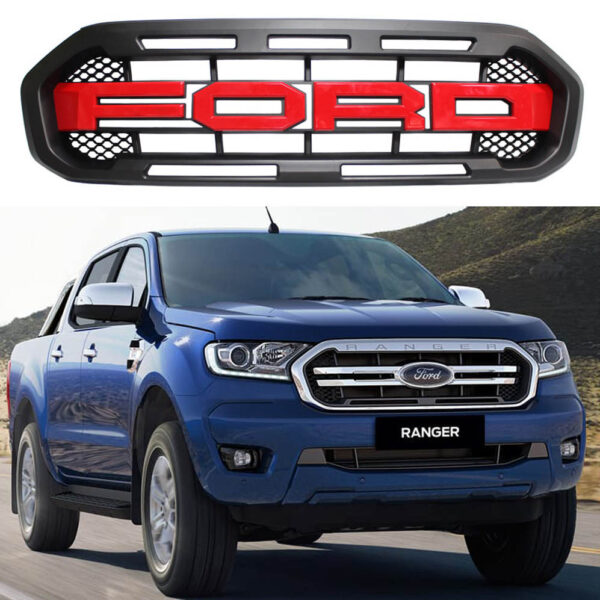 Front Grille Fit 2019-2021 FORD RANGER XL XL+ XLS XLT LIMITED - Image 3