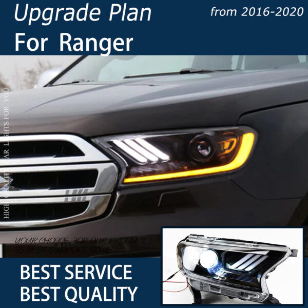 Mustang Style Headlamp Fit 2015-2021 FORD RANGER - Image 7