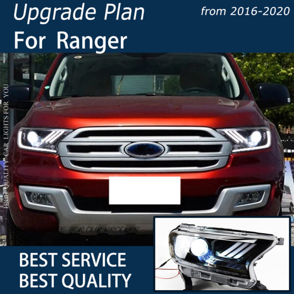 Mustang Style Headlamp Fit 2015-2021 FORD RANGER - Image 3