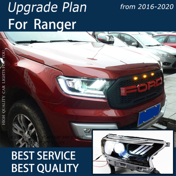 Mustang Style Headlamp Fit 2015-2021 FORD RANGER - Image 4