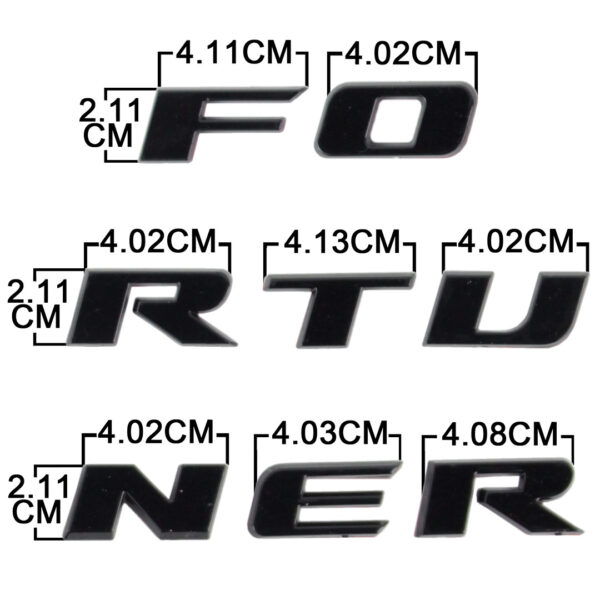 Decoration letter Fit Toyota Fortuner - Image 5