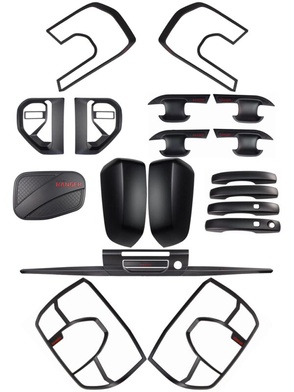 ABS Black Out Cap Kit Fit FORD RANGER Wildtrak 2022+ - Image 2