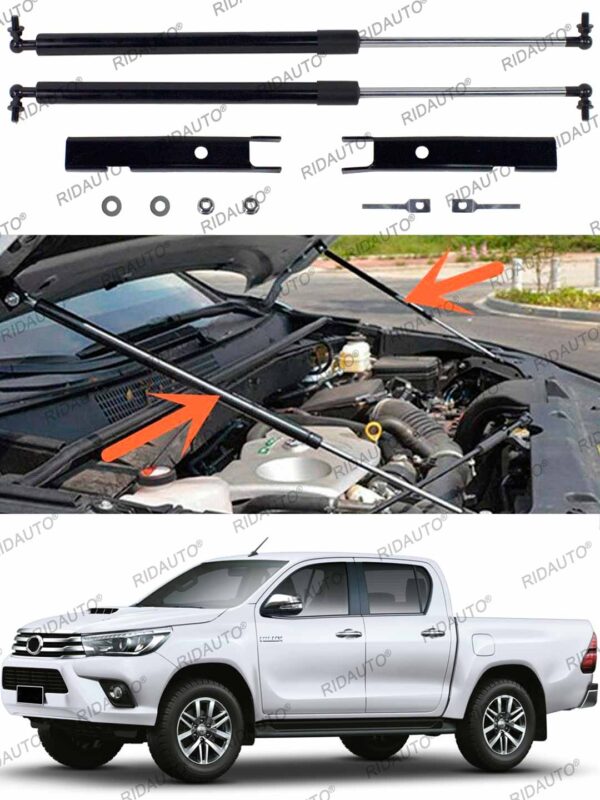 Bonnet Hood Struts Fit 2015+ Toyota Hilux - Image 2