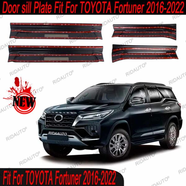 Door Sill Plate For Toyota Fortuner 2016-2022 - Image 3